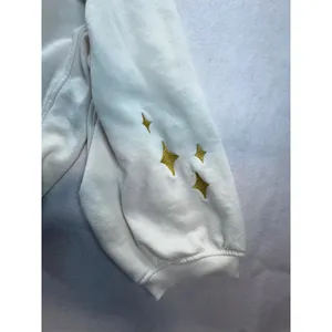 Wicked Universal Studios Cropped Sweatshirt XL White Pink Gold Glitter Stars thumbnail 6