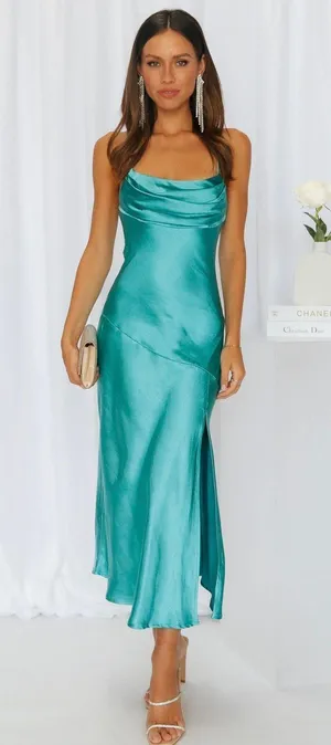 Hello Molly Aqua Formal Dress thumbnail 1