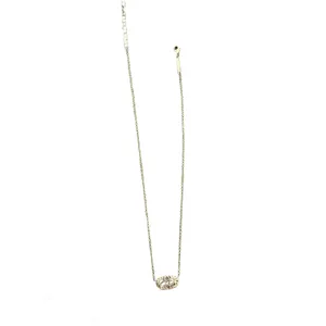 Kendra Scott Glass Stone Elisa Pendant Necklace Gold & Black thumbnail 4