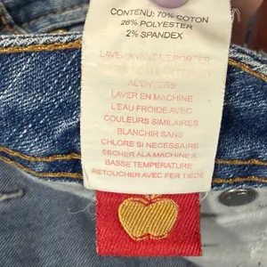 Vintage Apple Bottoms Y2K Jeans Womens 34x34 9/10 Blue Gold Accents Low Rise thumbnail 15