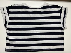 H&M Blue & White Striped Top thumbnail 2
