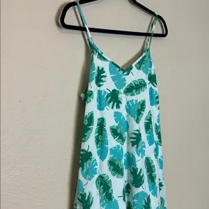 J.Crew Tropical‎ Leaf Print Sleeveless Maxi Dress Size Small thumbnail 3