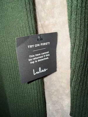 Lulus Dark Green Ribbed Knit Long Sleeve Open Back Bodycon Mini Sweater Dress thumbnail 7