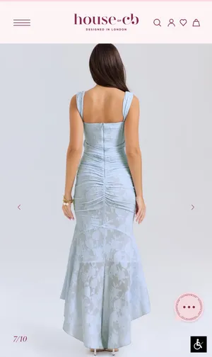 House of CB Cesca Dress (Blue) Like New thumbnail 4