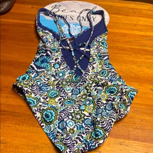 Mossimo Supply Co. Floral One Piece Swimsuit thumbnail 2