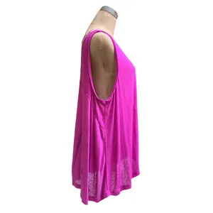 Free People New Vibes Tank Top Pink Small S Lightweight Embellished Boho NWT thumbnail 9