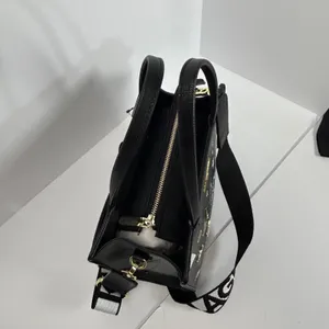 Karl Lagerfeld Paris Black Leather Graffiti Tote Bag‎ Crossbody Strap thumbnail 16