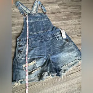 Abercrombie & Fitch Light Blue Women's Denim Overalls thumbnail 5