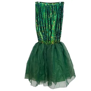 FUNNA Green Sequin Mermaid Tail Costume Maxi Skirt NWT XL thumbnail 2