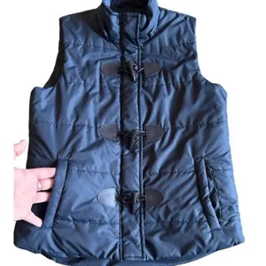 Bagatelle Vest Navy Quilted Size Small Toggles Zip Snap Button Cabin Lodge Fall thumbnail 2