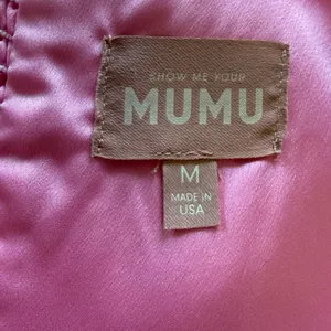 Show Me Your MuMu Garden Pink Midi Dress‎ in Pink Luxe Satin Size Medium thumbnail 4