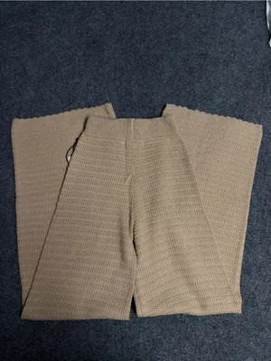 Sincerely Jules Waffle-Knit Tan Lounge Pants thumbnail 3