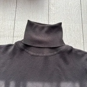Zara Gray Knit Turtleneck Sweater Dress Size L thumbnail 2