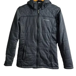 Columbia Gray Puffer Jacket with Quilted Design thumbnail 1