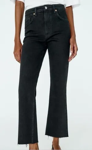 Zara Cropped Flare Jeans thumbnail 1