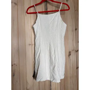 NWT Lulus Chic Objective Light Beige Button-Front Mini Dress Linen Neutral Sz XS thumbnail 7
