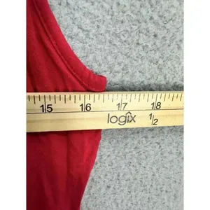 Olivia Rae midi sundress‎ womens small red sleeveless high waist blouson beach thumbnail 6
