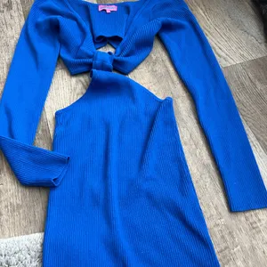 Edikted blue long‎ sleeve cutout mini dress size M thumbnail 9