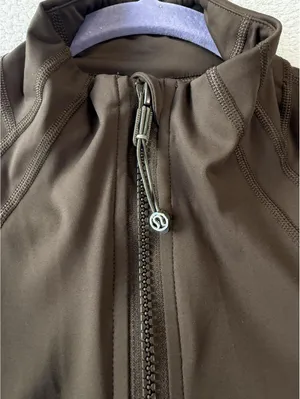 Lululemon Brown Matching Activewear Set Zip Jacket and High-Waist Leggings Size thumbnail 5