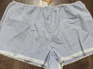 SKIMS poplin sleep shorts size L thumbnail 4