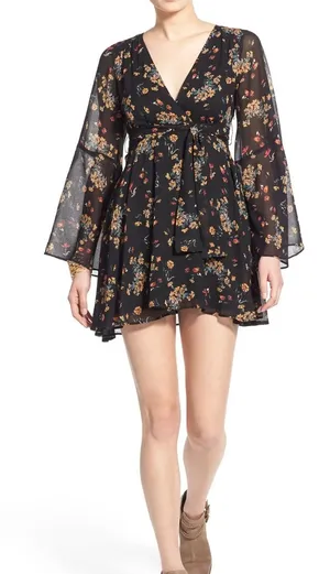 Free People Lilou Floral Print Mini dress thumbnail 1