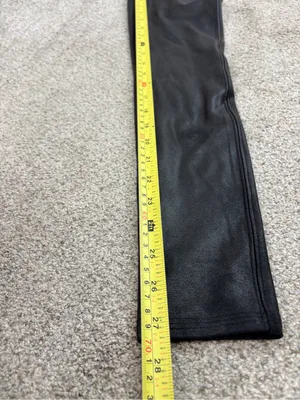 Spanx Women’s Faux Leather Leggings Metallic Black Medium Shapewear thumbnail 8