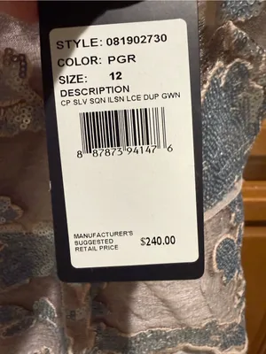 Adrianna Papell mother of the bride or groom gown dress Size 12 NWT $240 thumbnail 7