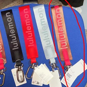 Lululemon Never Lost Keychain Word Mark NWT authentic ancp/glzp/wht thumbnail 6