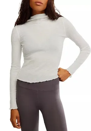 Free People Movement Women's Breathe Easy Layer in White NWT $40 thumbnail 1
