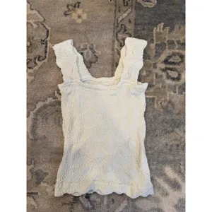 Free People Love Letter Cami - Ivory S/M New $38 thumbnail 4