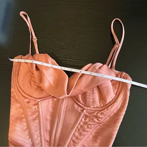 House of CB Myrna Rose Pink Satin Corset Midi Dress‎ XS NWT thumbnail 14