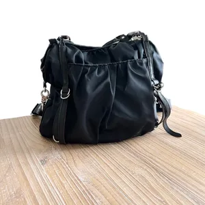MZ Wallace Bianca Tote Bag Nylon Black Bedford Moto Satchel Crossbody with Pouch thumbnail 2