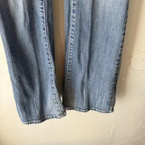 Rock 47 by Wrangler Jeans Y2k 28 Blue Cross Embroidery Bootcut‎ Low Rise Denim thumbnail 5