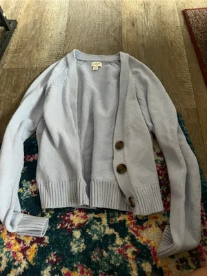 J crew xS blue cardigan thumbnail 3
