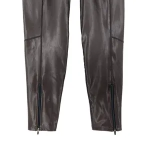 ALC Frank NWT Emile Vegan Leather‎ Legging Carob Brown Size 6 thumbnail 8