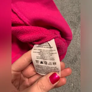 Nike center swoosh hot Pink Hoodie Sweatshirt XS thumbnail 4