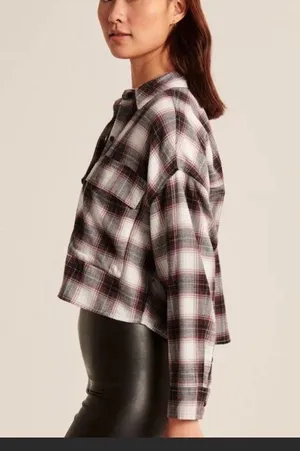 Abercrombie 90s Cropped Flannel thumbnail 4