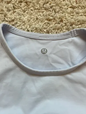 Lululemon baby blue size 4 Ribbed Nulu T-Shirt thumbnail 3