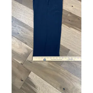Chaus Pants Size 8 Navy 100% Silk Straight Leg Elastic Waist Vintage Trousers thumbnail 7