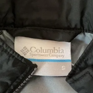 Columbia Womens Small Black Full Zip Lightweight Windbreaker Jacket Hiking‎ Coat thumbnail 3
