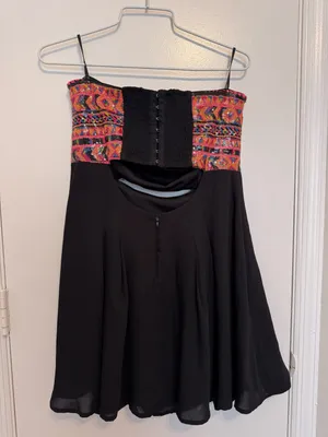 Forever 21 Sequin Strapless Cocktail Party Dress Size Large thumbnail 2