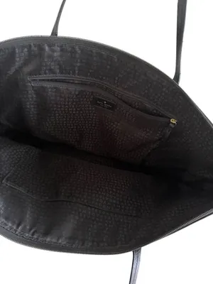 KATE SPADE Black Silver Saffiano Leather Glitter Tote Bag thumbnail 9