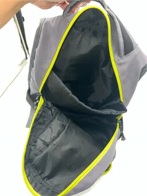 Hurley Backpack Multi-Pockets Outside Padded Computer Pocket Inside Grey/Yellow thumbnail 8