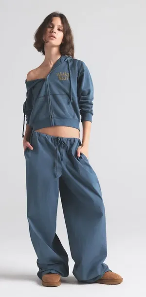 Skims Cotton Poplin Straight Leg Pant Harbor Size Small thumbnail 1
