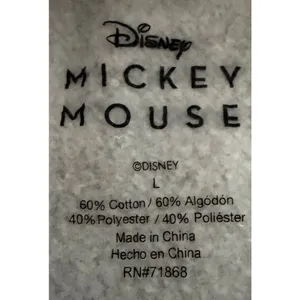 Disney Women's Mickey Mouse 'Tis the Season' Christmas Trees Sweatshirt Size L thumbnail 4