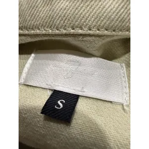 7 For All Mankind Unique Utility Denim Jumpsuit‎ Dress Khaki Button Front Pockets Size S thumbnail 4