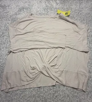 All in Motion Women's Light Beige Twist Front Long Sleeve Top‎ 3X NWT thumbnail 1