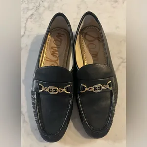 Sam Edelman Women's Lucca Moc Toe Leather Loafer Flats Black Size 9 EUC thumbnail 11