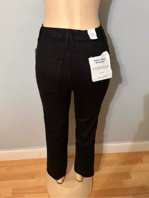 Good American Black good curve High-Rise straight Jeans thumbnail 4