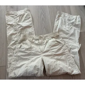 BDG Urban Outfitters Women’s Cream Y2K Cargo Pants Low Rise S Cotton thumbnail 3